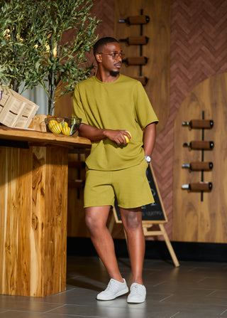 Shiv & Shikie X Safari Boxy T Shirt - Olive