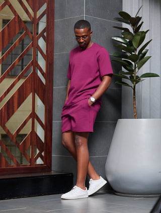 Shiv & Shikie X Safari Drawstring Shorts - Purple