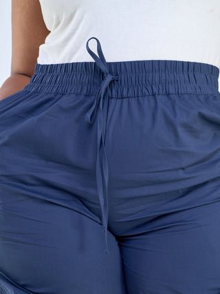 Safari Kamari Wide Leg Pants - Navy Blue