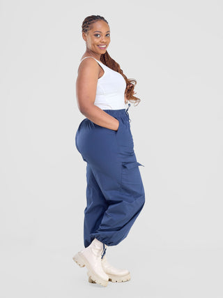 Safari Kamari Wide Leg Pants - Navy Blue