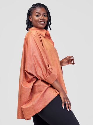 Safari Kikoy Tunic High Low Top  -
