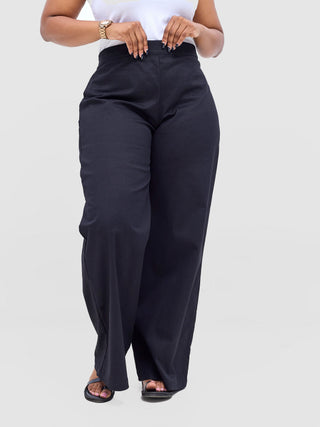 Safari Tiwa Straight Leg  Pants - Black