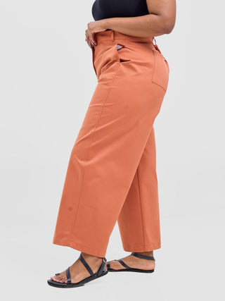 Safari Tiwa Barell Pants - Rust - Shopzetu