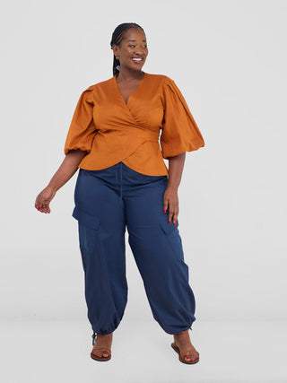 Safari by Vivo Savannah Wrap Top - Rust