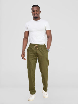 Safari by Vivo Savannah Men's Straight Leg Pants - Hunters