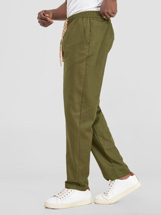 Safari by Vivo Savannah Men's Straight Leg Pants - Hunters