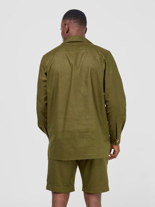 Safari by Vivo Savannah Men's Drawstring Shorts (Regular) - Hunters