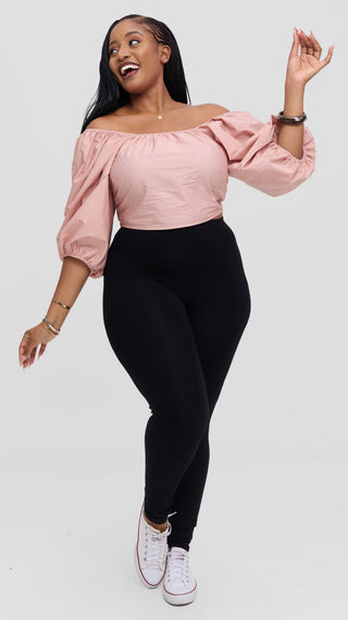 Safari by Vivo Two Way Wrap Top in Cotton - Dusty Pink