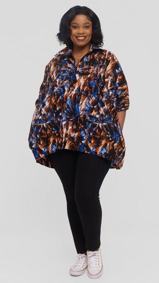 Safari by Vivo Tafari High Low Top in Kitenge - Thera Print