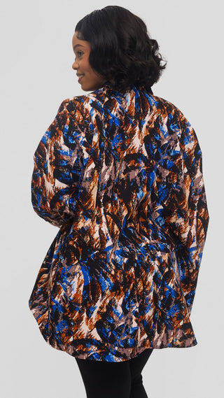 Safari by Vivo Tafari High Low Top in Kitenge - Thera Print