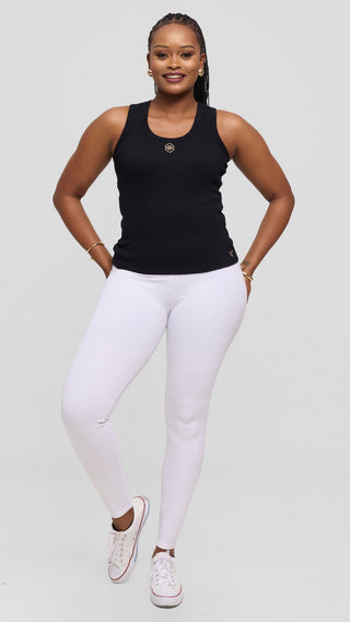 Safari by Vivo Adinkra Top in Rib - Black