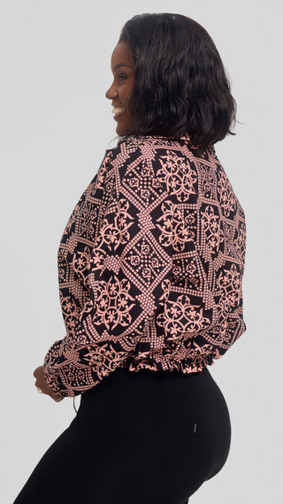Safari by Vivo Zipped Jacket in Kitenge - Uhuru Print