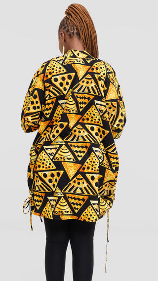 Safari by Vivo Zehra Short Kimono in Kitenge - Twane Print