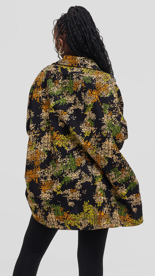 Safari Tafari Highlow Top in Kitenge - Raba Print
