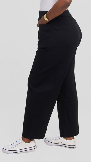 Safari by Vivo Barrel Pants in Cotton - Black