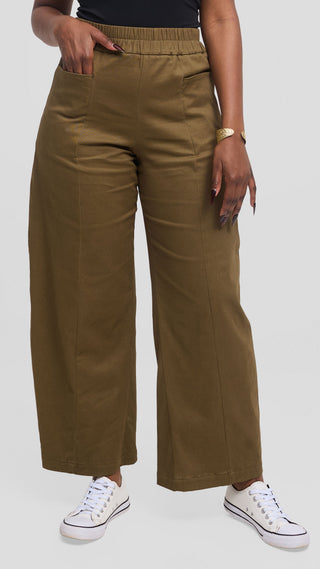 Safari by Vivo Barrel Pants in Cotton - Hunters