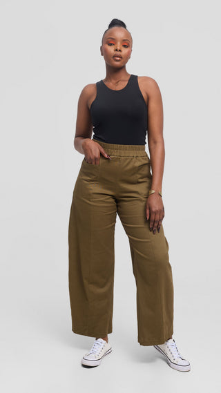 Safari by Vivo Barrel Pants in Cotton - Hunters