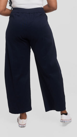 Safari by Vivo Barrel Pants in Cotton - Navy Blue