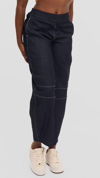 Safari by Vivo Barrel Pants in Denim - Navy