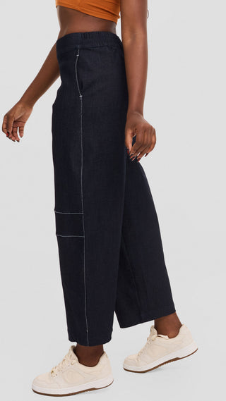 Safari by Vivo Barrel Pants in Denim - Navy