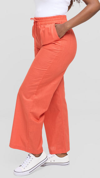 Safari by Vivo Zehra Drawstring Pants - Coral