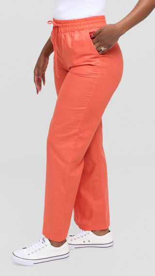 Safari by Vivo Zehra Drawstring Pants - Coral