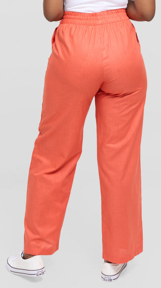 Safari by Vivo Zehra Drawstring Pants - Coral
