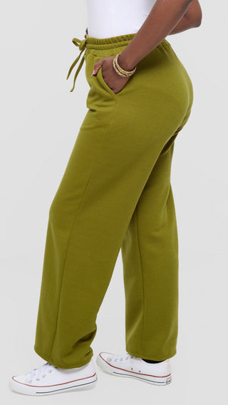 Shiv Shikie X Safari Drawstring Pants in Rib - Olive