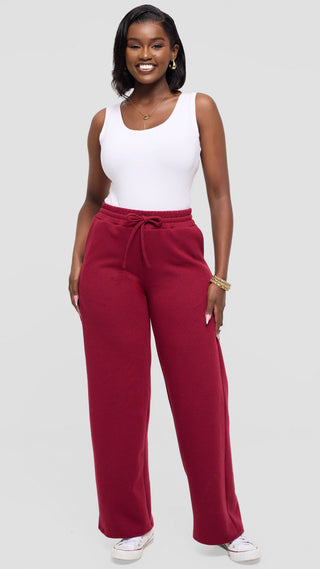 Shiv Shikie X Safari Drawstring Pants in Rib - Mulberry