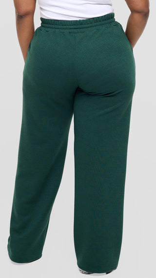 Shiv Shikie X Safari Drawstring Pants in Rib - Dark Green