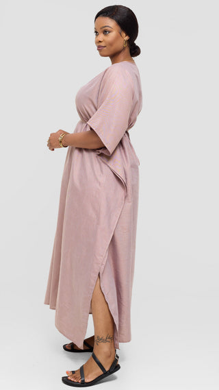 Safari by Vivo Wide Kaftan in Cotton - Taupe