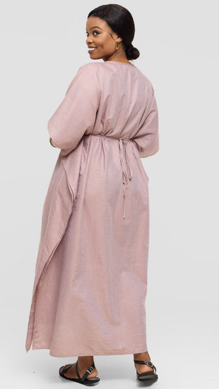Safari by Vivo Wide Kaftan in Cotton - Taupe