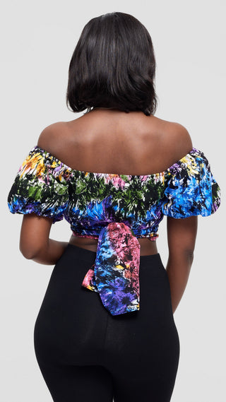 Safari Tafari Wrap Top - Sigi Print