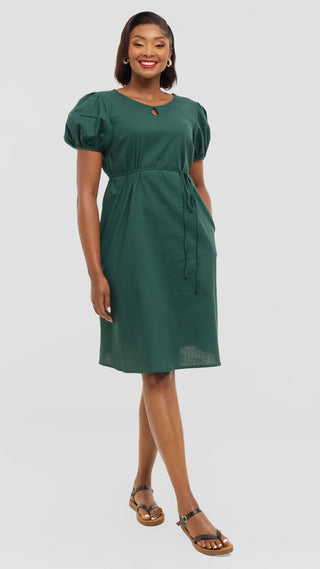 Safari by Vivo Bubble Sleeve Tent Dress in Linen