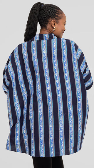 Safari by Vivo Tafari Highlow Top in Kitenge - Lebo Print