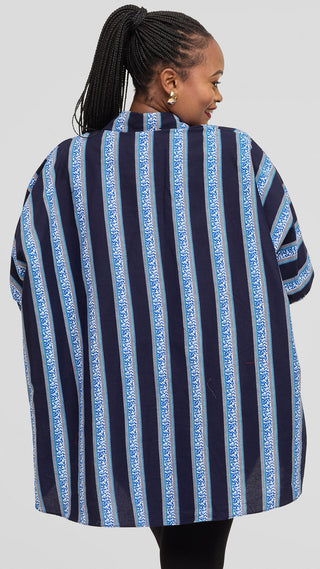 Safari by Vivo Tafari Highlow Top in Kitenge - Lebo Print