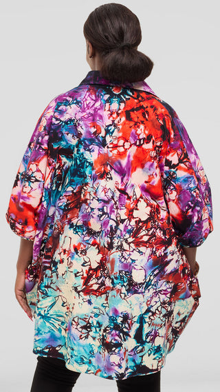 Safari by Vivo Tafari Highlow Top in Kitenge - Mari Print