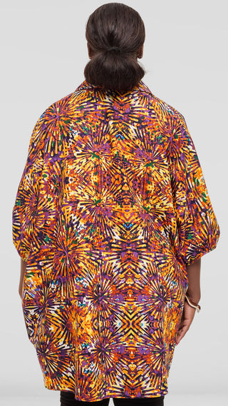 Safari by Vivo Tafari Highlow Top in Kitenge - Feli Print