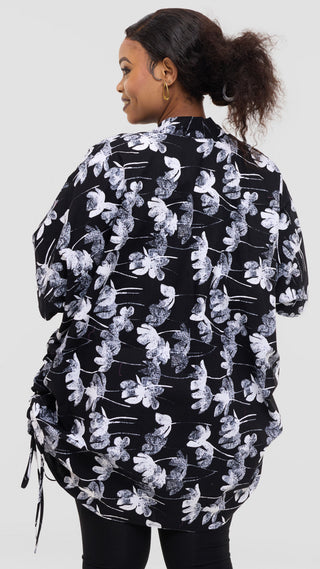 Safari by Vivo Zehra Short Kimono in Kitenge - Udi Print
