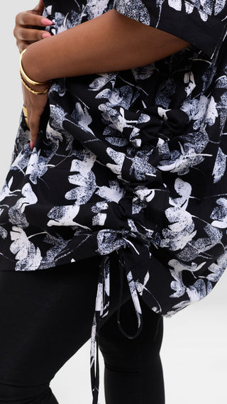 Safari by Vivo Zehra Short Kimono in Kitenge - Udi Print