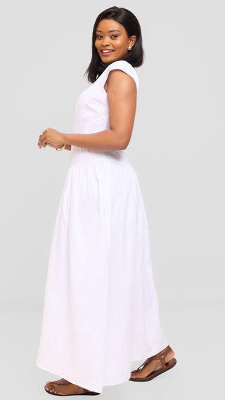 Safari by Vivo Drop Waist Maxi Dress in Cotton