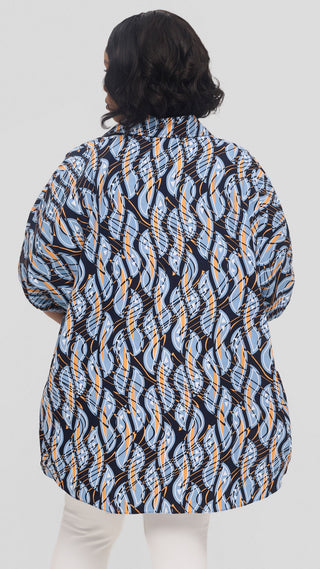 Safari by Vivo Tafari High Low Top in Kitenge - Ngazi Print