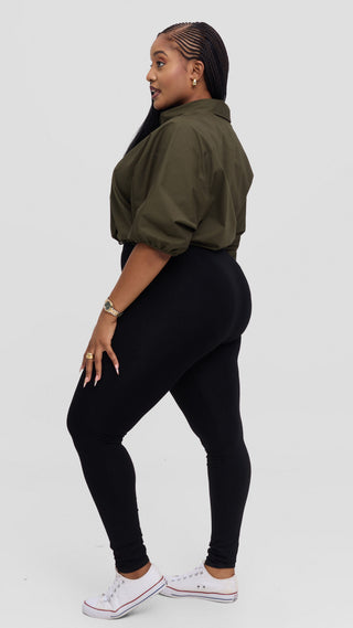 Safari by Vivo Njano Drawstring Top in Cotton - Dark Hunters