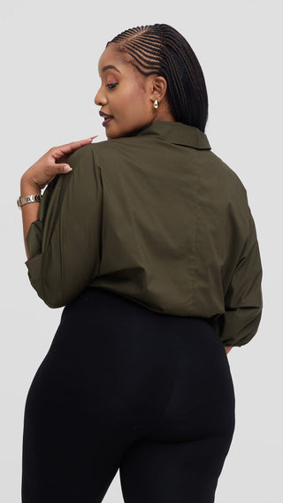 Safari by Vivo Njano Drawstring Top in Cotton - Dark Hunters
