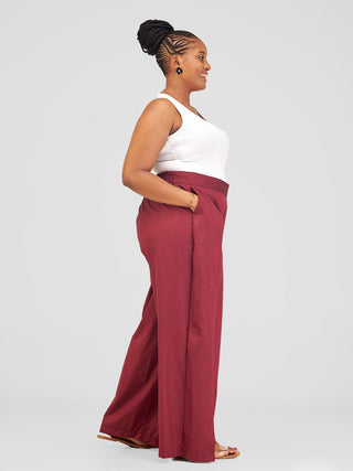 Safari Haya Front Slit Wide Leg Pants -