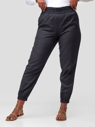 Safari Kikoy Joggers - Black - Shopzetu