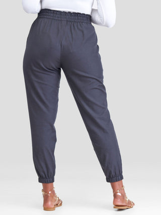 Safari Kikoy Joggers - Black - Shopzetu