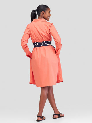 Safari Basic Shirt Tent Dress -
